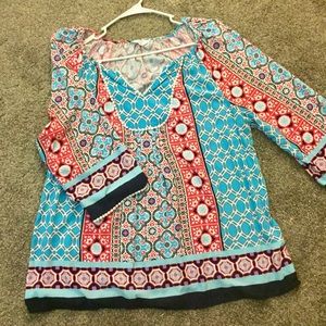 crown & ivy Tops - Crown & Ivy Blouse crown & ivy Tops - Crown & Ivy Blouse